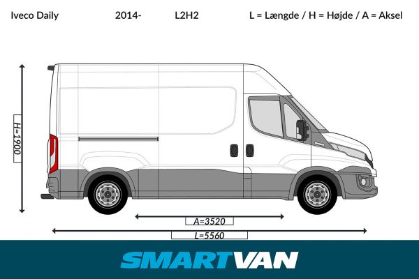 Varerumsgulv Iveco Daily - L2, 2 bagdøre & 1 skydedør - Billede 4